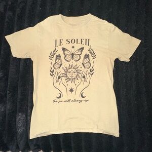 Rebellious One Tan Graphic Tee